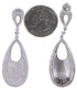 Cubic Zirconia Genuine Sterling Silver Post Dangle Earrings DS55199